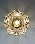 Artistic Glass Ceiling Lamp with Flower Motif - FlowerHall