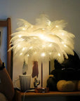 Lámpara de Palma de Plumas Atmosférica - LumaPalm