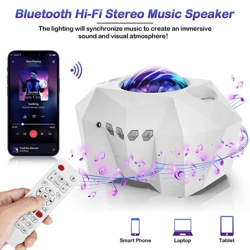 Aurora Moon Projector with Music Bluetooth Speaker
