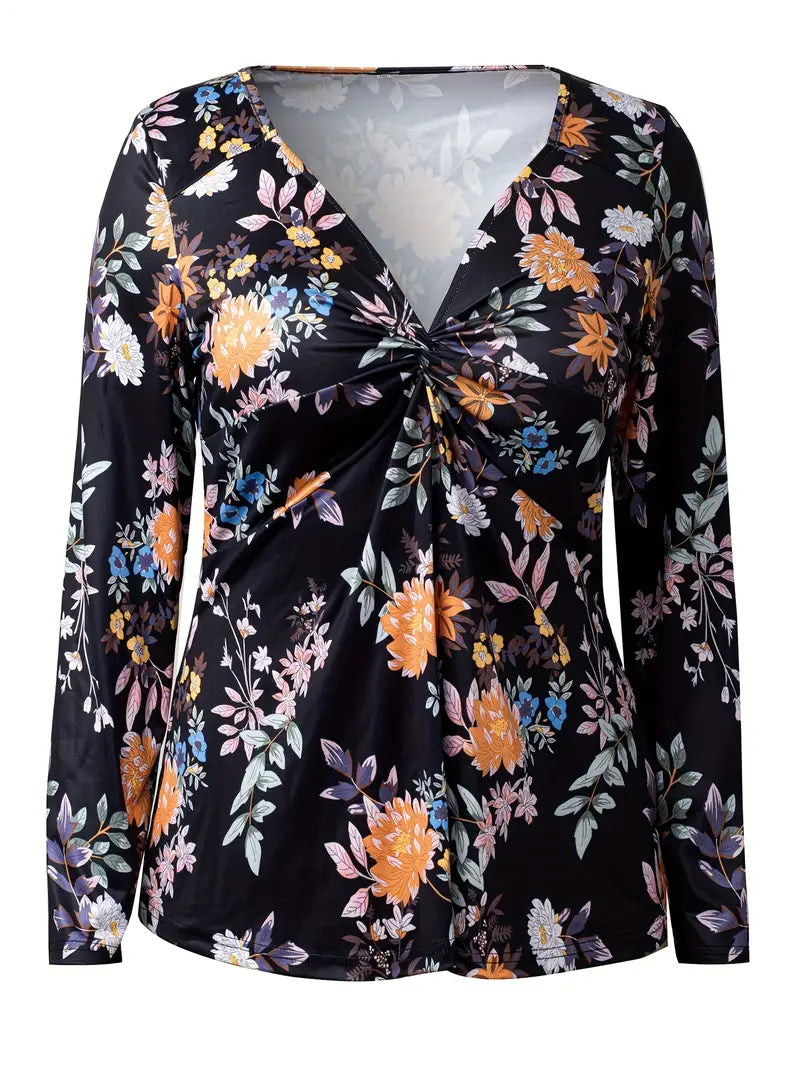 Ava - Plus Size Top with Floral Print