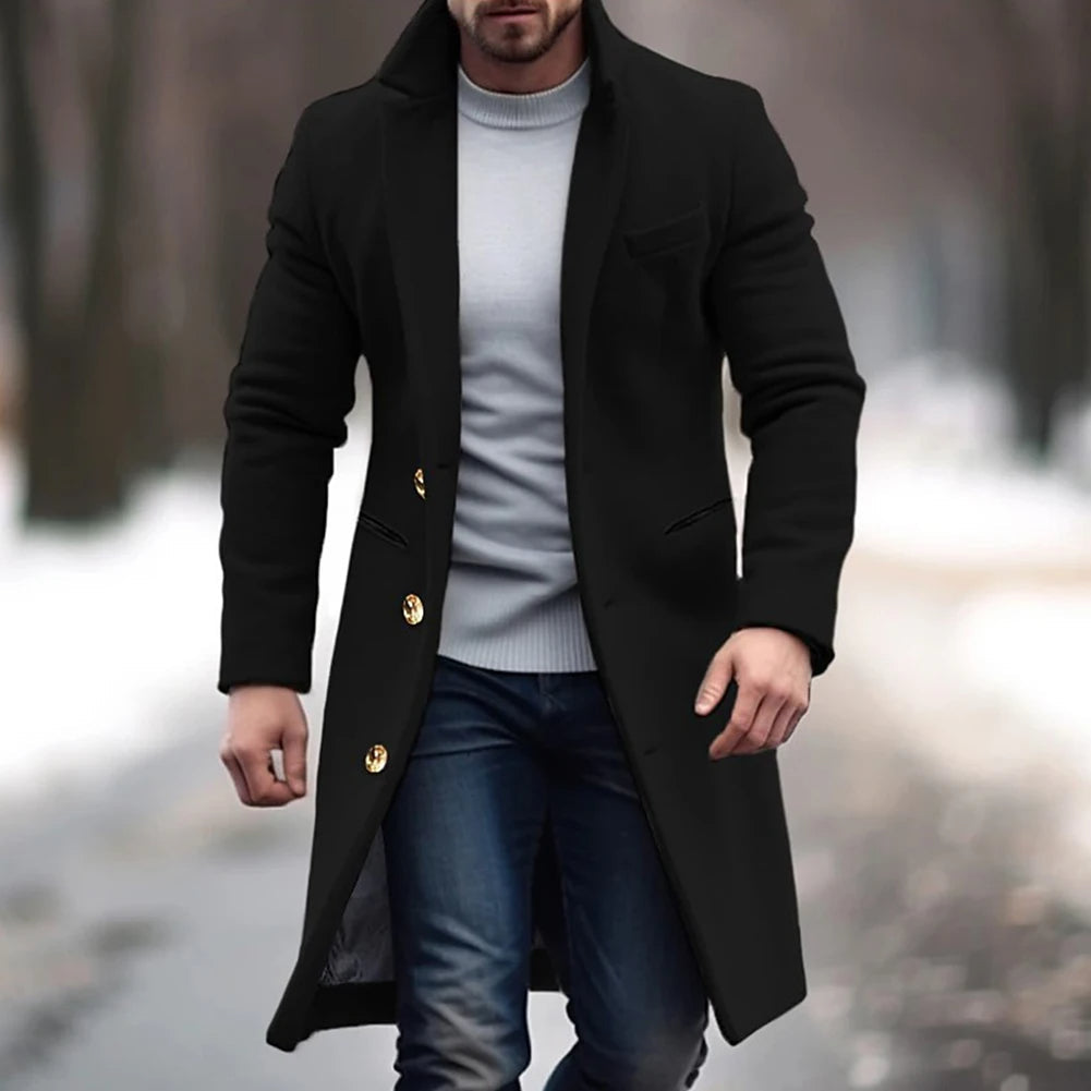 Axell – Warmer Single-Breasted Long Coat