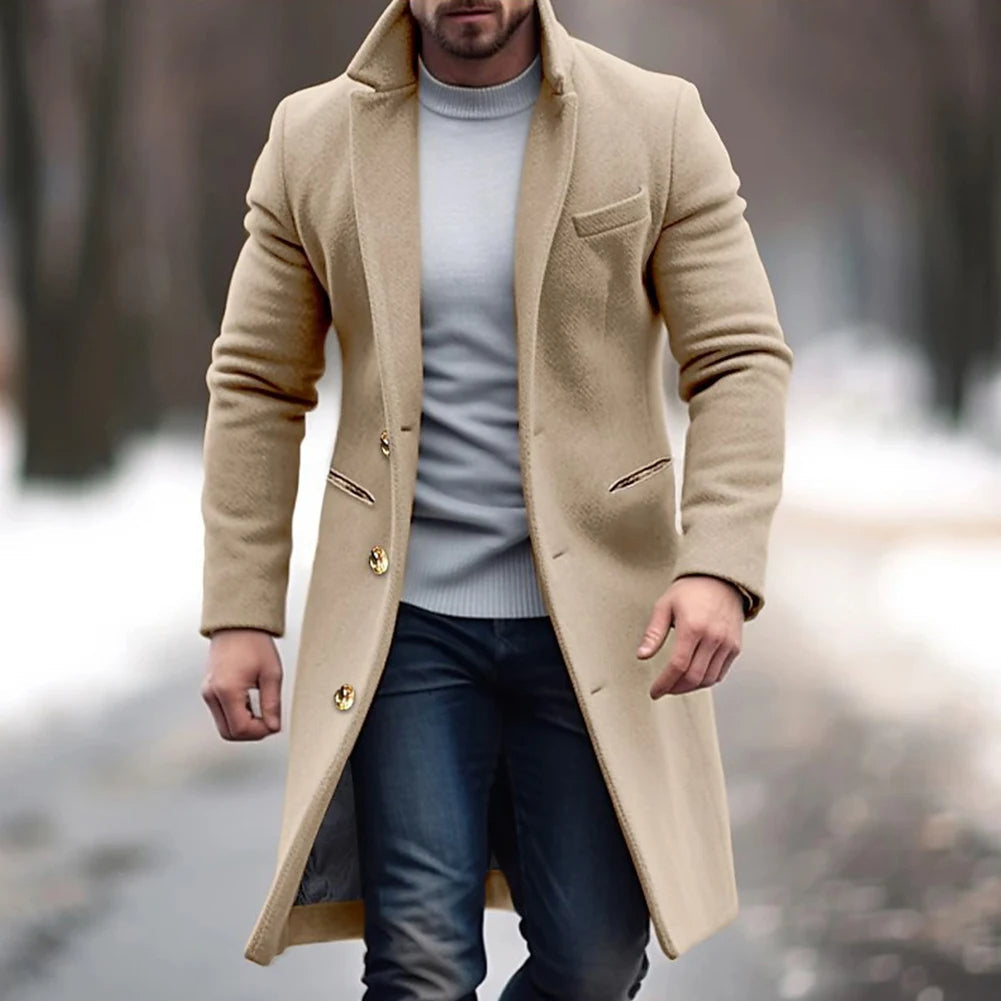 Axell – Warmer Single-Breasted Long Coat