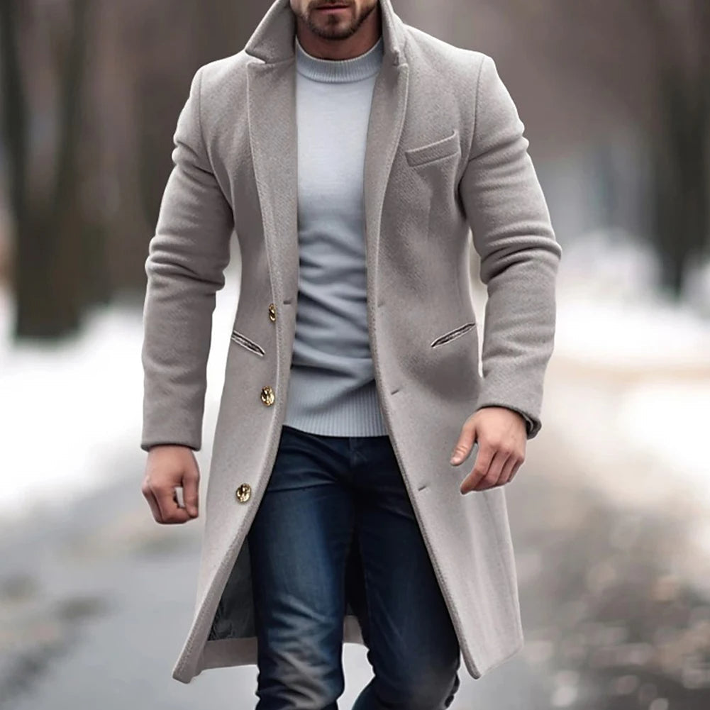 Axell – Warmer Single-Breasted Long Coat