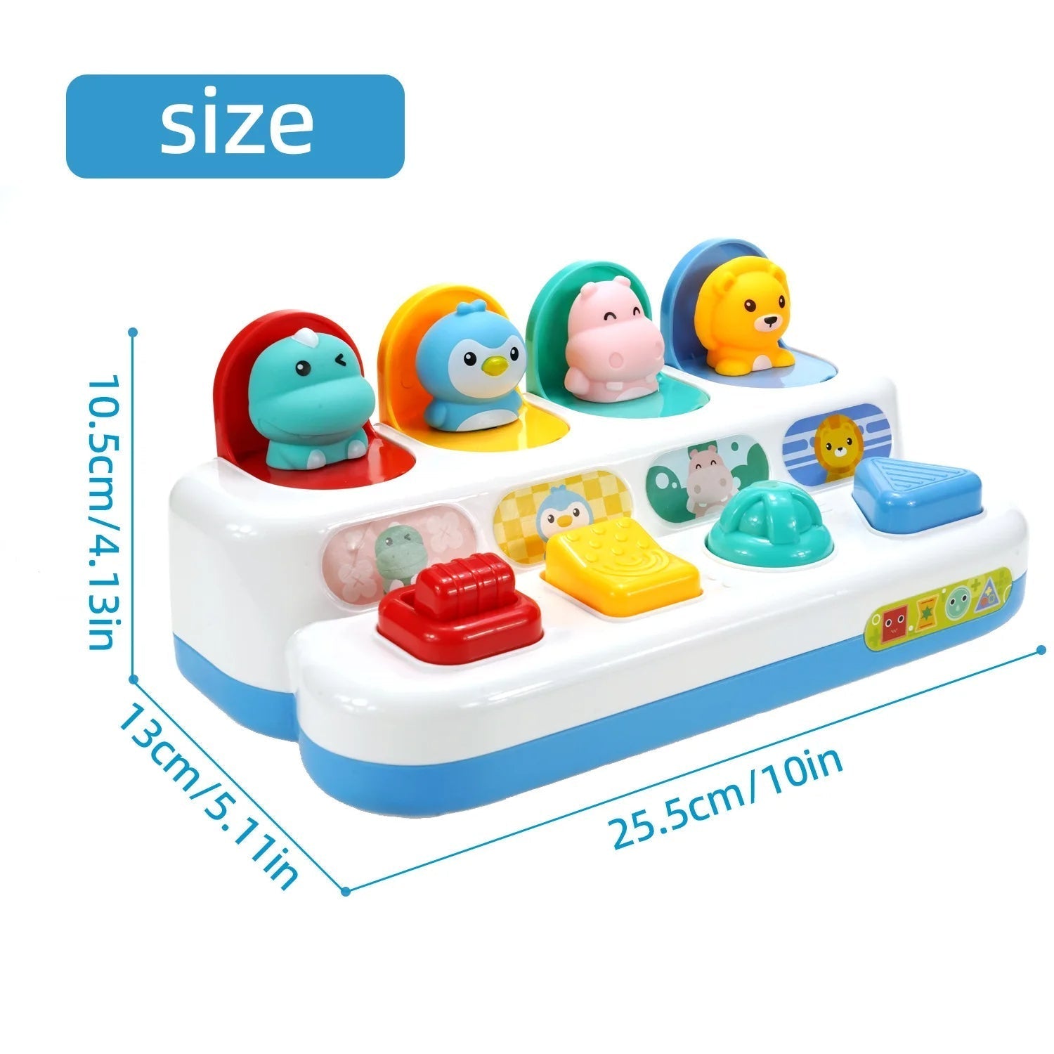 Baby Button Toy - Press and turn the buttons - Baby toy