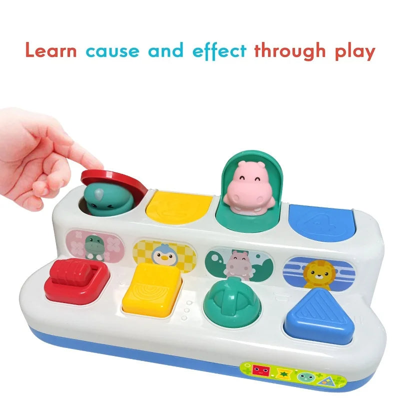 Baby Button Toy - Press and turn the buttons - Baby toy