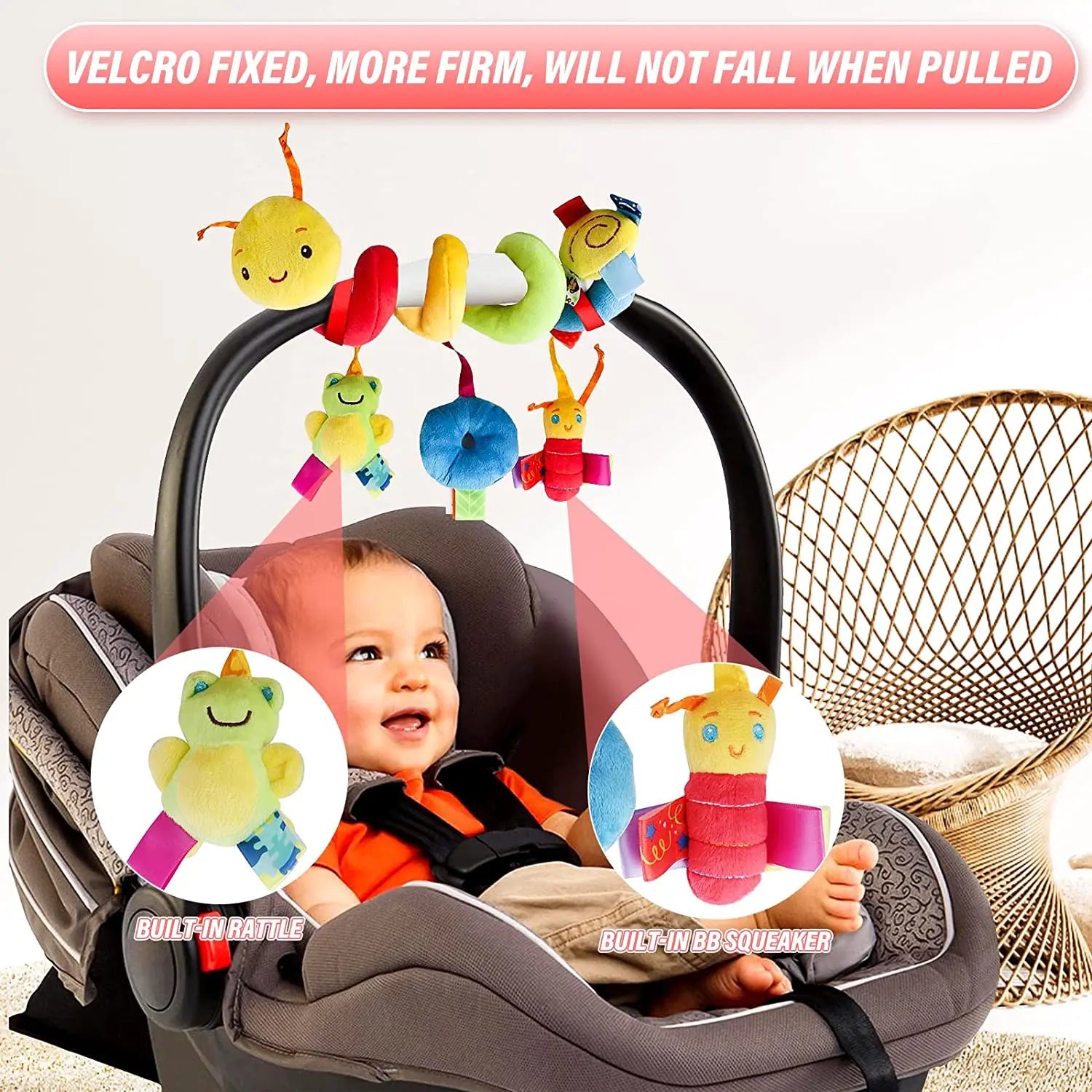 Baby Mobile Snake - For prams or car seats - Mobile toys