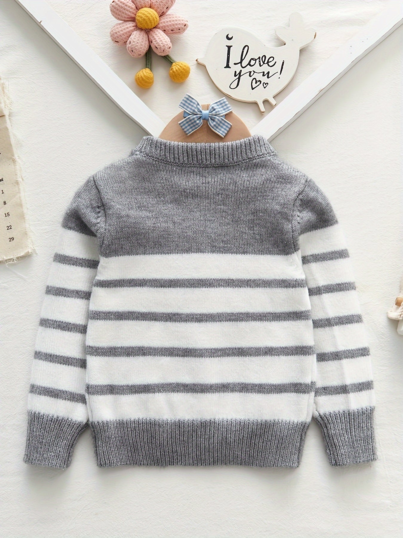 Baby Toddler Striped Knitted Jumper - Edrian