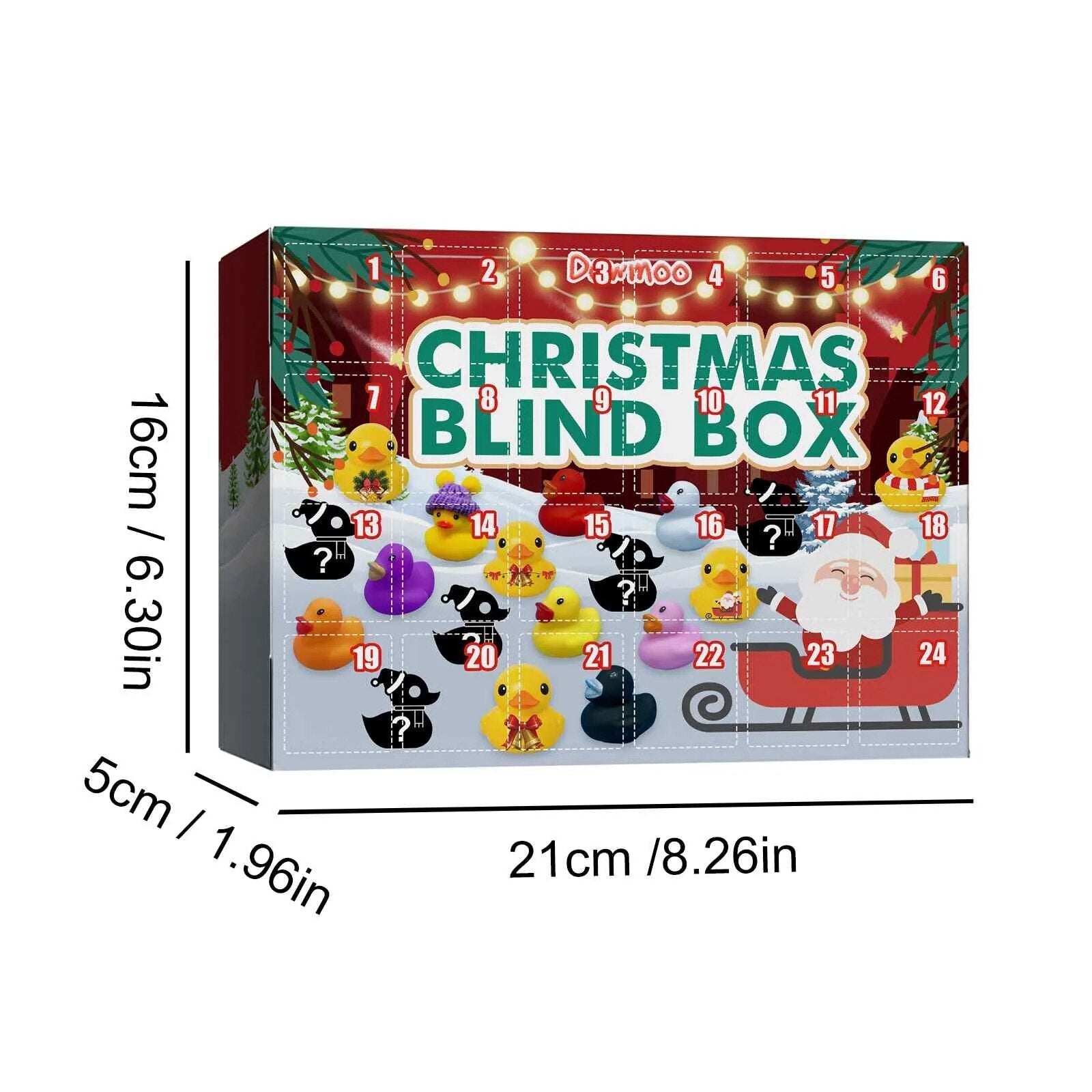 BadeDuck - Christmas Rubber Ducks Advent Calendar 2024 with 24 Surprises