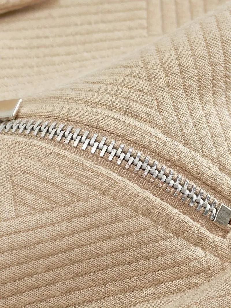 Baldrick – Geometric Design Vintage Zip-Up Sweater