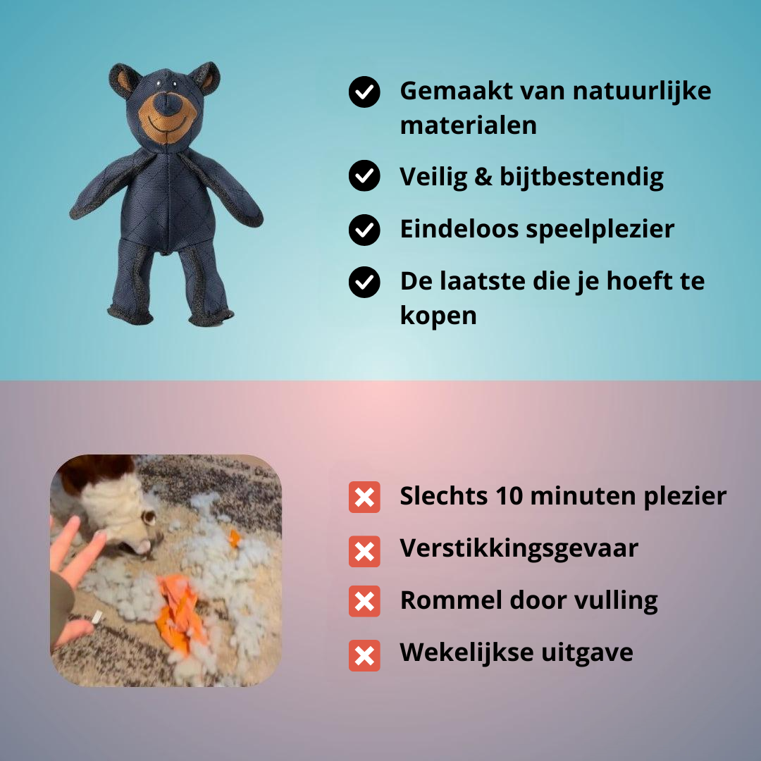 BarkBear | Para perros que destruyen todo – realmente indestructible