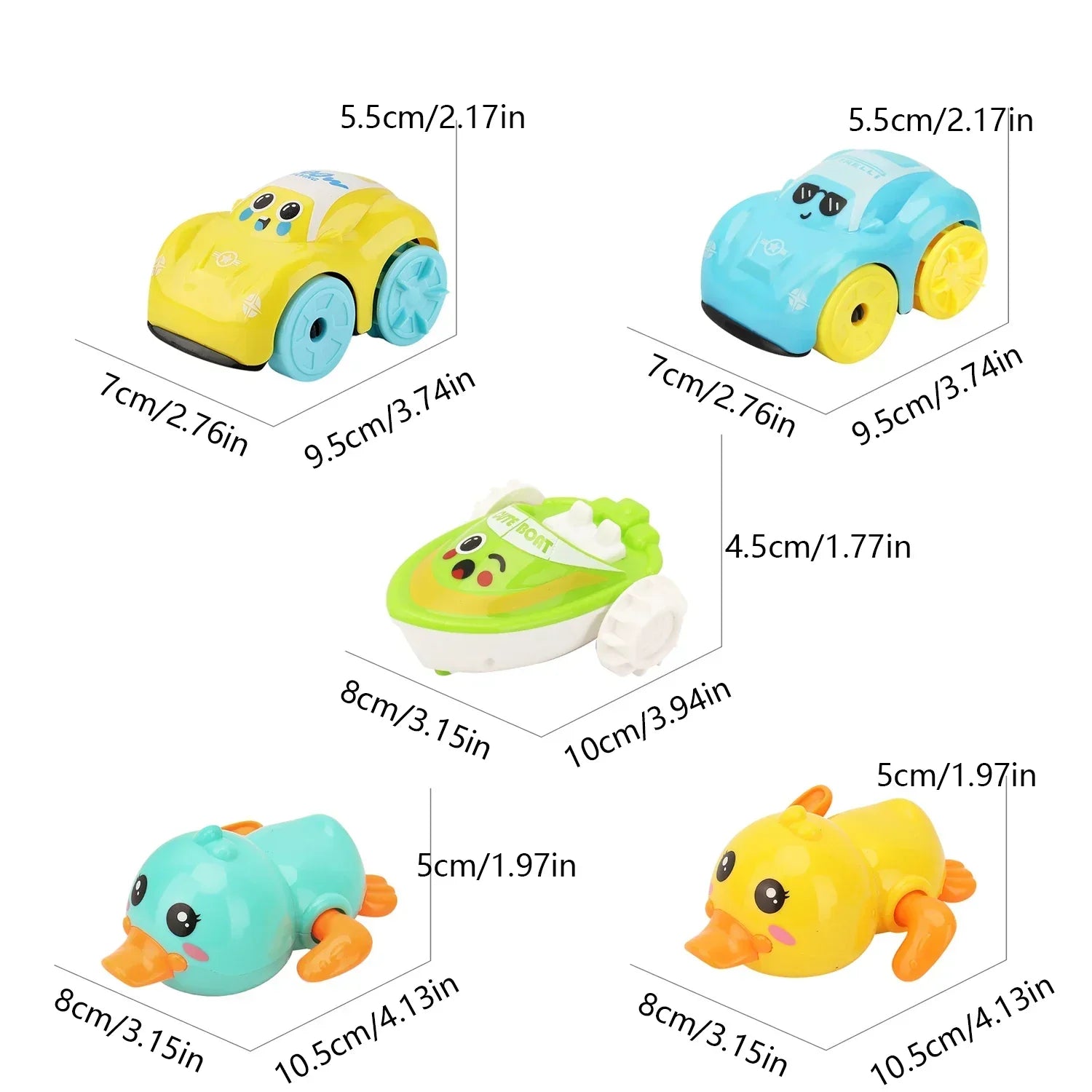 Bath Buddies - Dolle Water Adventures - Vehicle Bath Toys