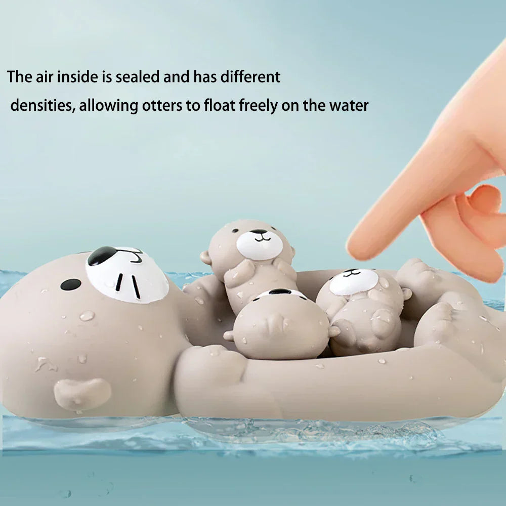 Bath Buddies - Otter family in Bath - Bath toys