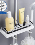 Bathroom Rod Shower Storage Rack Holder