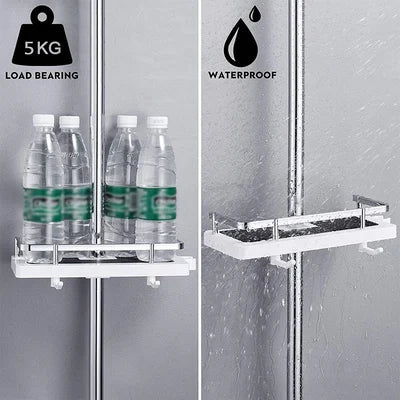 Bathroom Rod Shower Storage Rack Holder