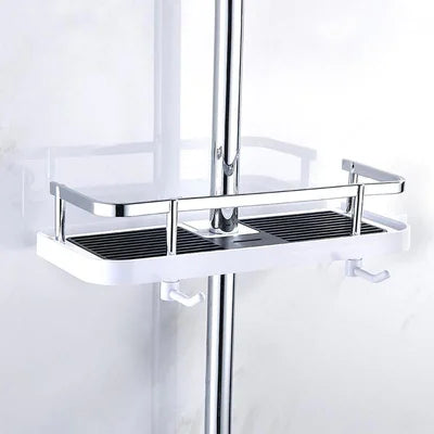 Bathroom Rod Shower Storage Rack Holder