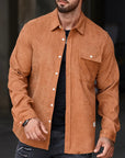Baugulf - Stylish Long Sleeve Shirt with Button Placket