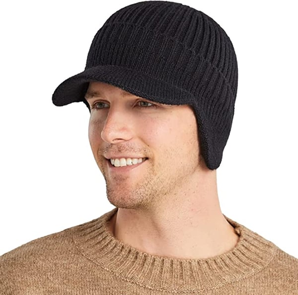 Baxton – Elastic Warm Knitted Beanie with Ear Protection