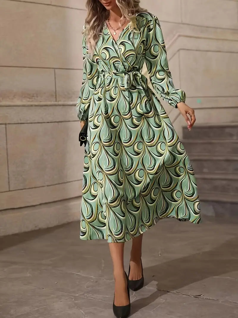 Beata - Dress with Wrap Neckline