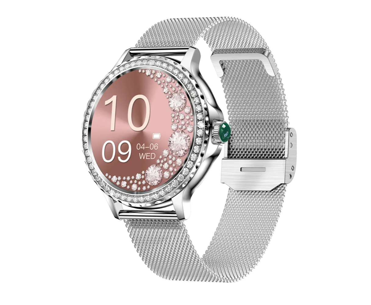 Hermoso reloj inteligente multifunción para mujer