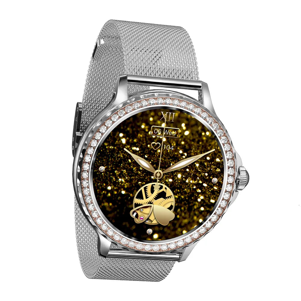 Hermoso reloj inteligente multifunción para mujer