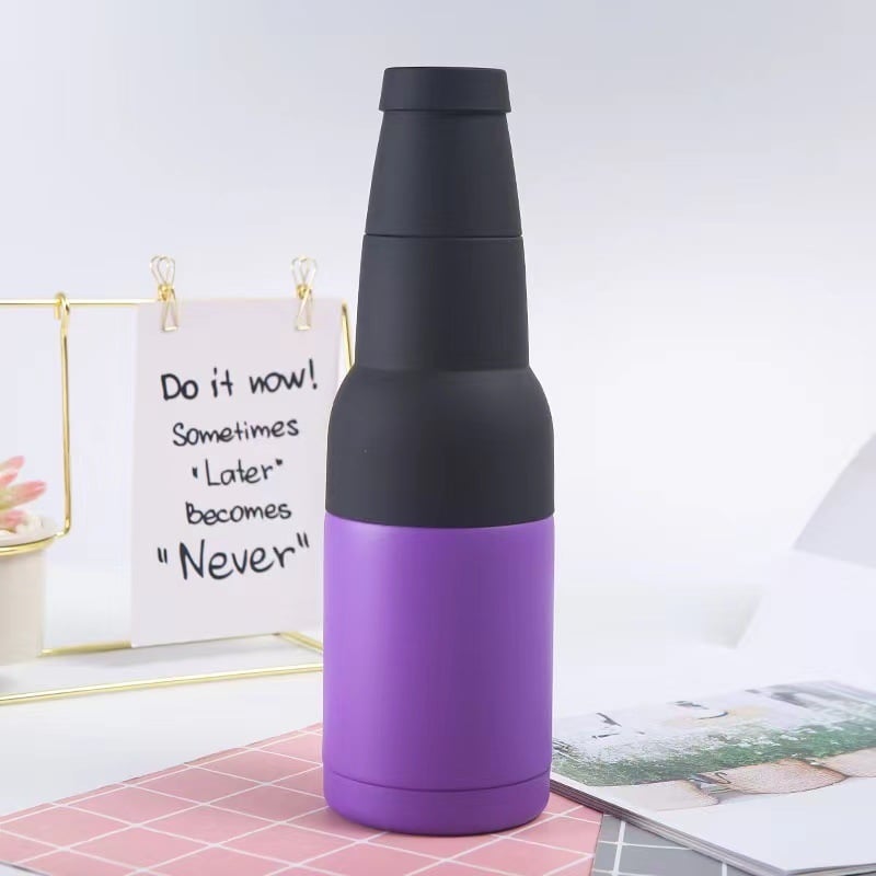 Enfriador de botellas y latas de cerveza con abridor de botellas