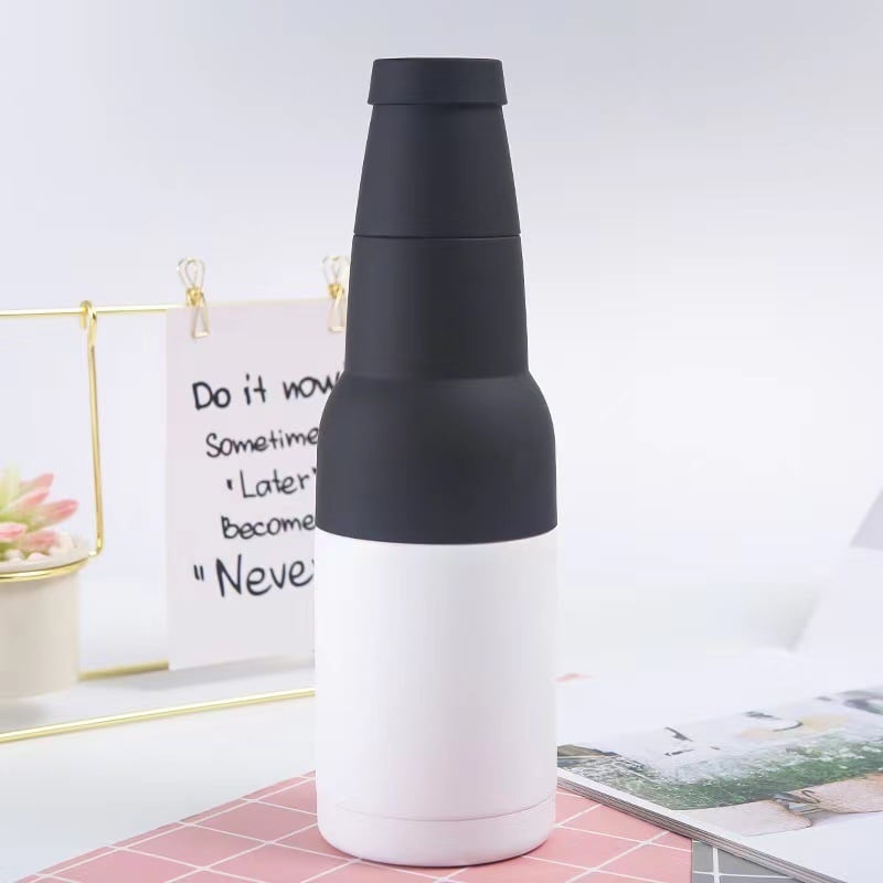 Enfriador de botellas y latas de cerveza con abridor de botellas