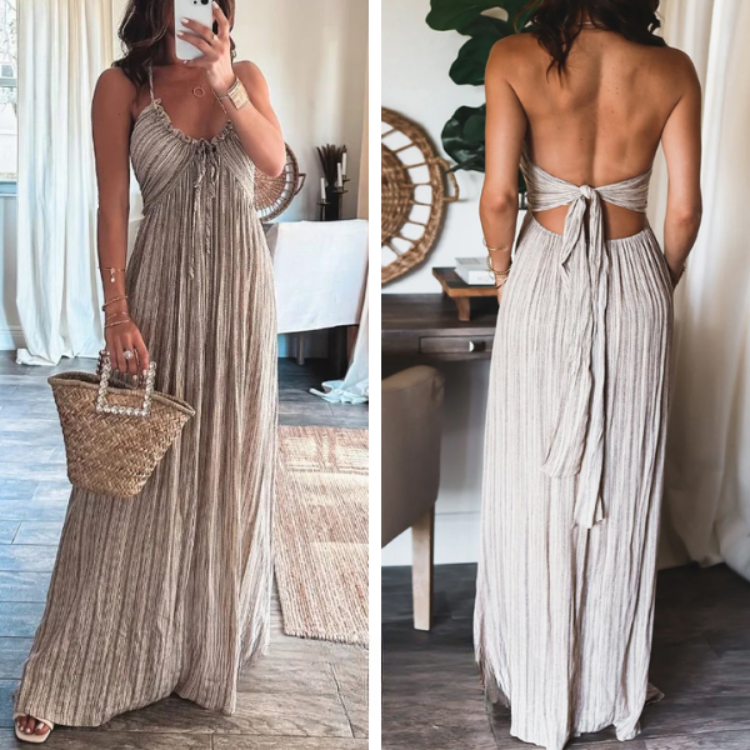 Beige Maxi Dress - Hesja