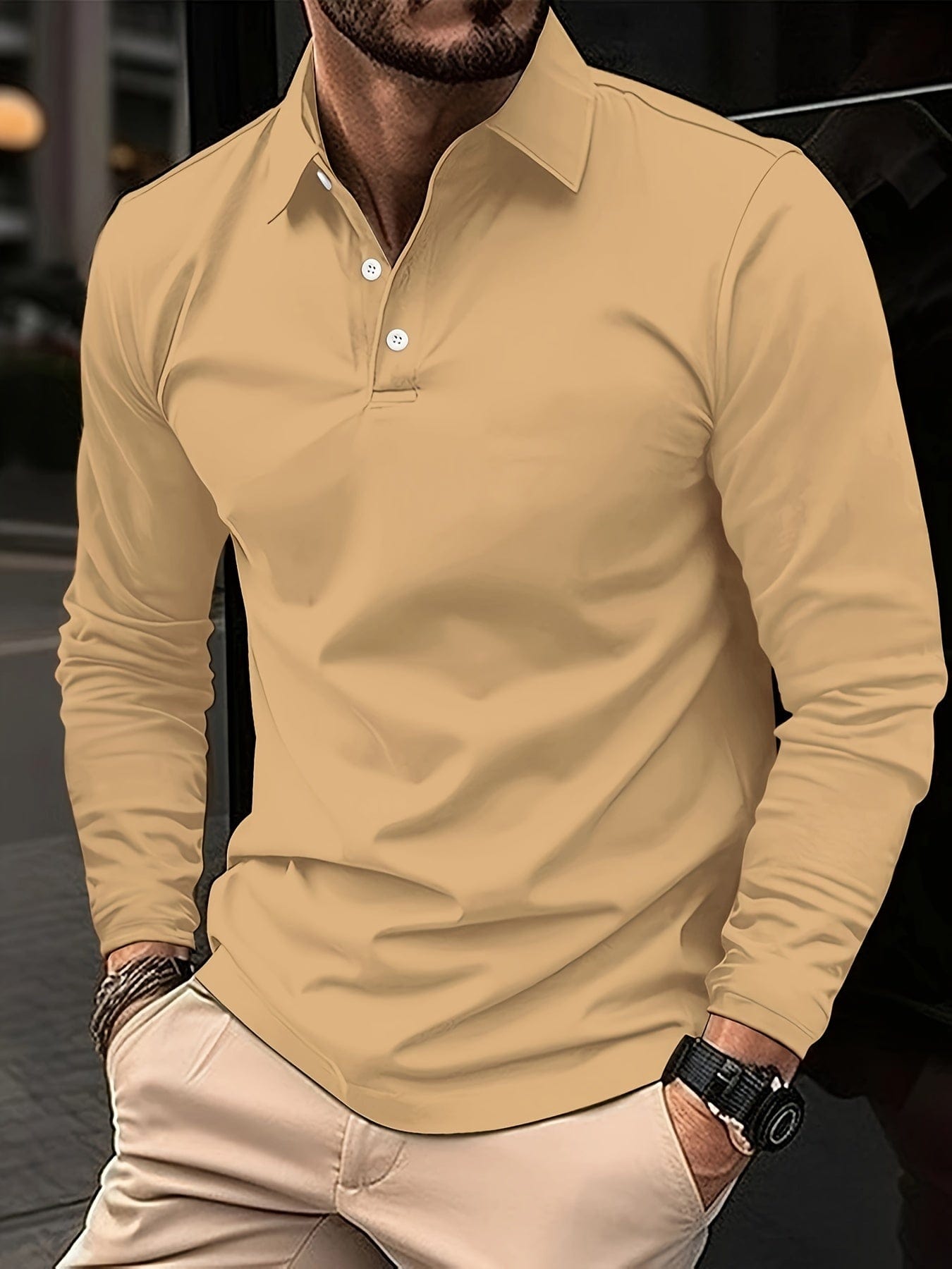 Benjamin – Long-Sleeved Polo Shirt