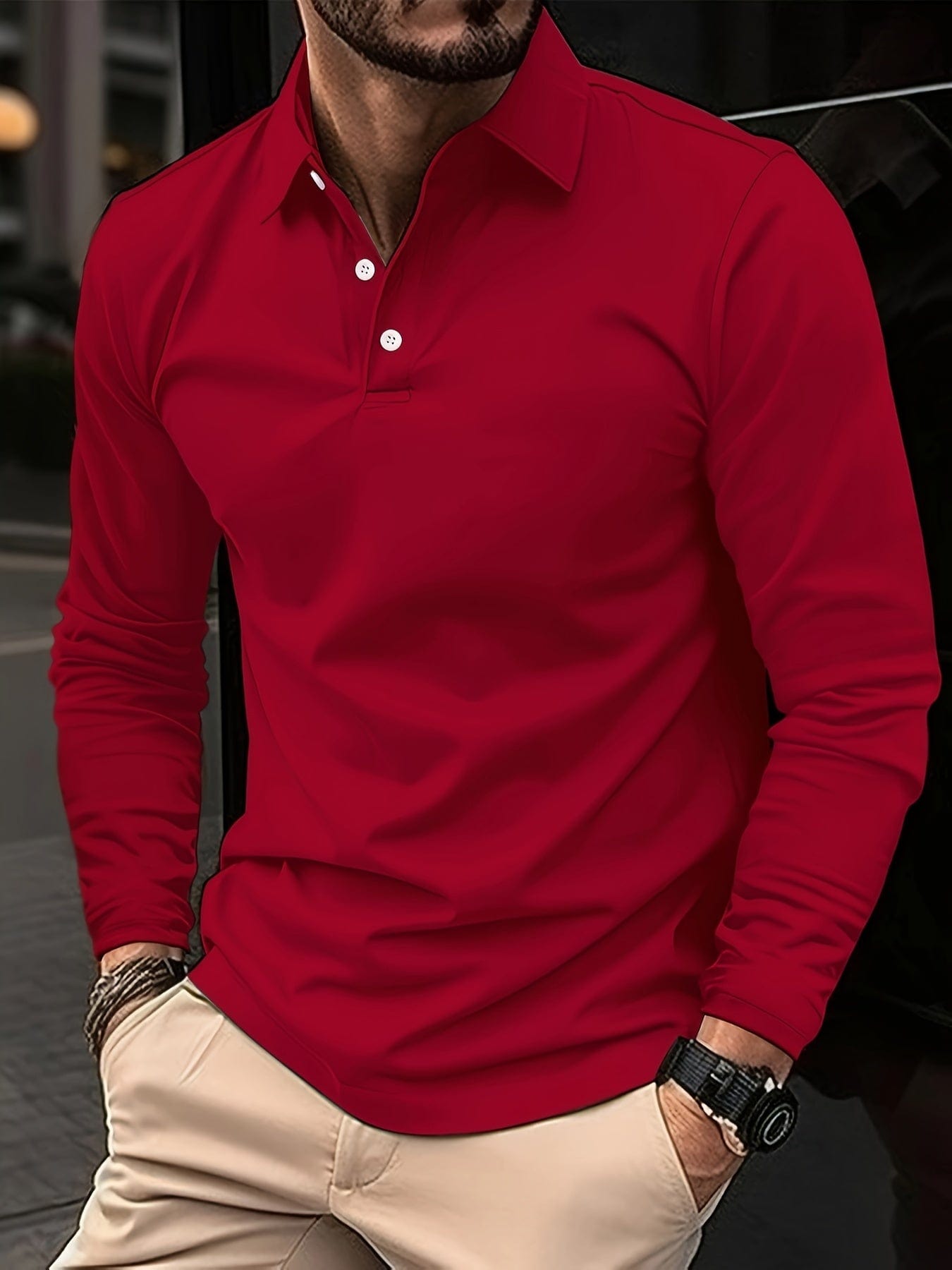 Benjamin – Long-Sleeved Polo Shirt