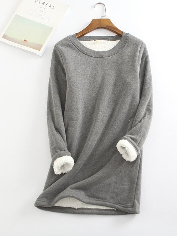 Bessie – Crew Neck Cotton Casual Sweatshirt