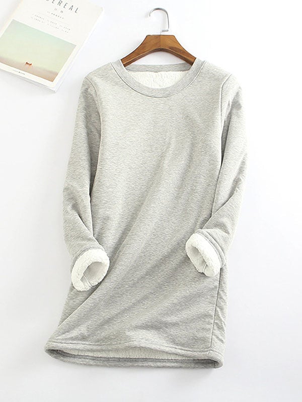 Bessie – Crew Neck Cotton Casual Sweatshirt