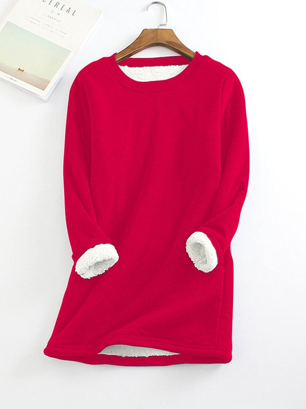 Bessie – Crew Neck Cotton Casual Sweatshirt