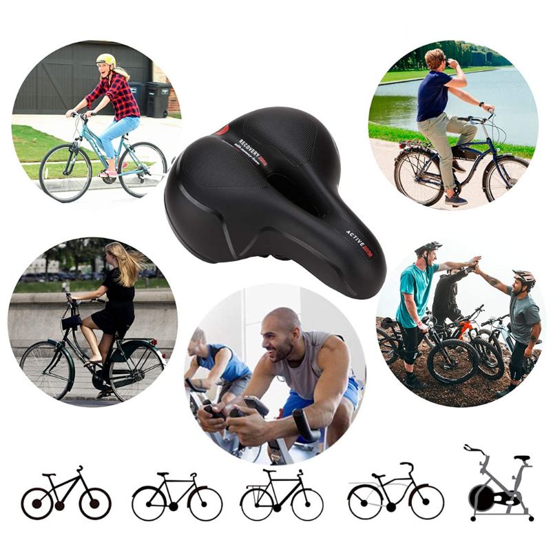 Bike Saddle with Lighting and Extra Seating Comfort