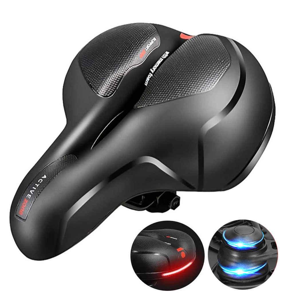 Bike Saddle with Lighting and Extra Seating Comfort