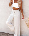 Birdie - Linen Wide Leg Trousers