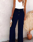 Birdie - Linen Wide Leg Trousers