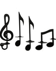 Black Music Note Wall Sconce