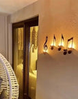 Black Music Note Wall Sconce