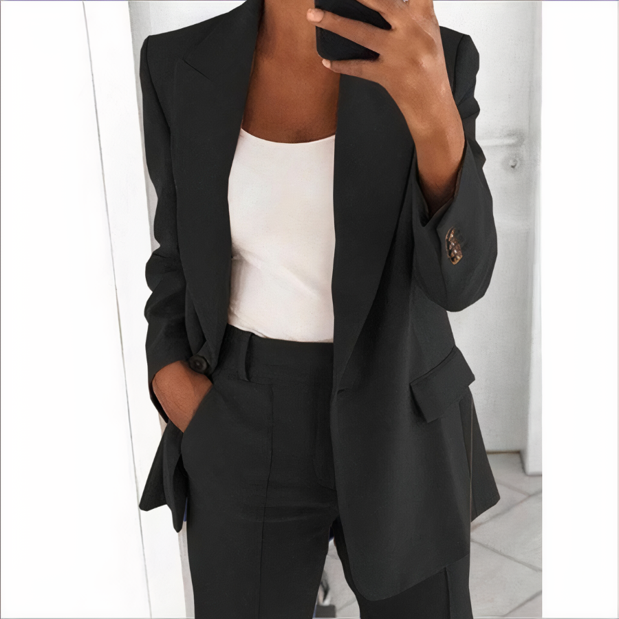 Blazer and Trousers Set for Women - Comfortable and Airy