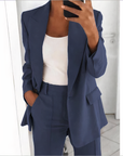 Blazer and Trousers Set for Women - Comfortable and Airy