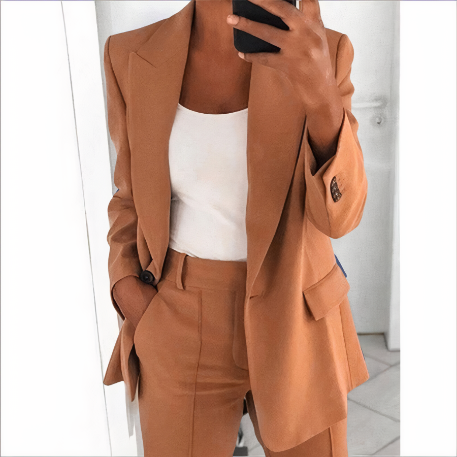 Blazer and Trousers Set for Women - Comfortable and Airy
