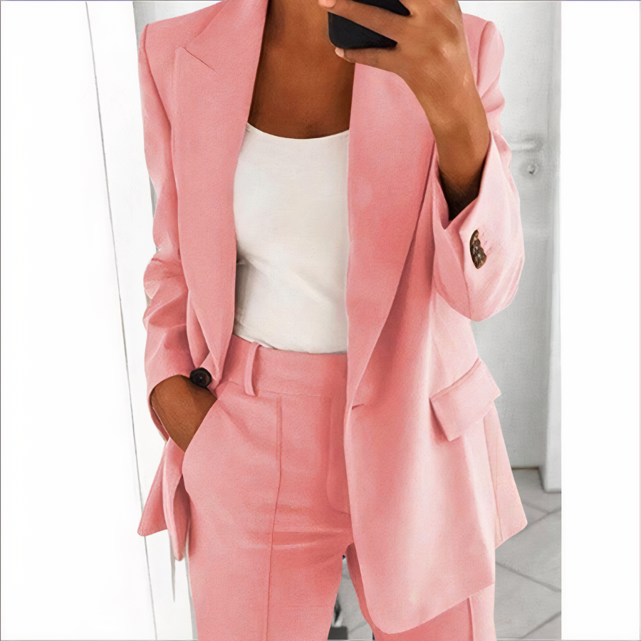 Blazer and Trousers Set for Women - Comfortable and Airy