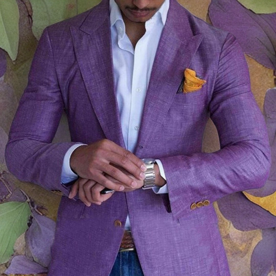 Blazer with Pockets for Men - Purple
