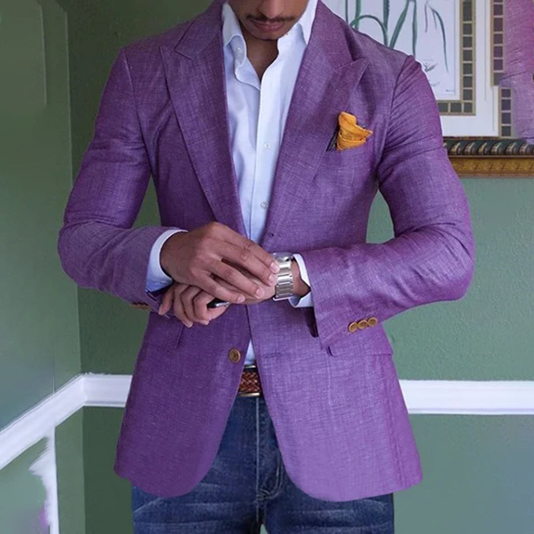Blazer with Pockets for Men - Purple