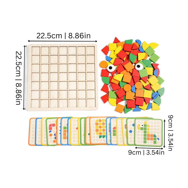 BlockMaster - Wooden Mosaic Puzzle for Children