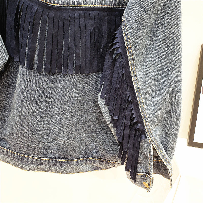 Boho Denim Jacket for Women - Piper