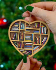 Book Lover's Heart Ornament