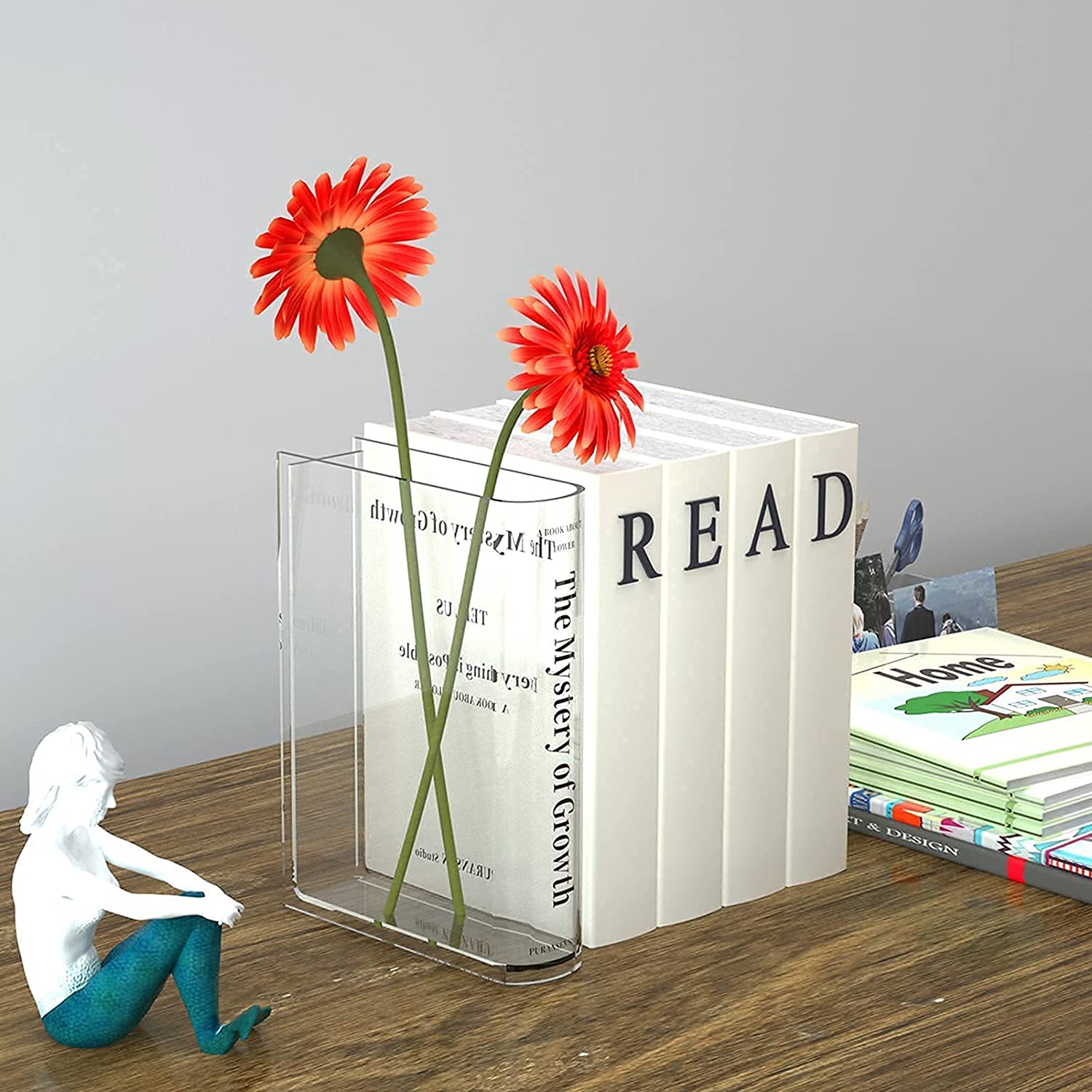 Books about Flowers - Book Vase