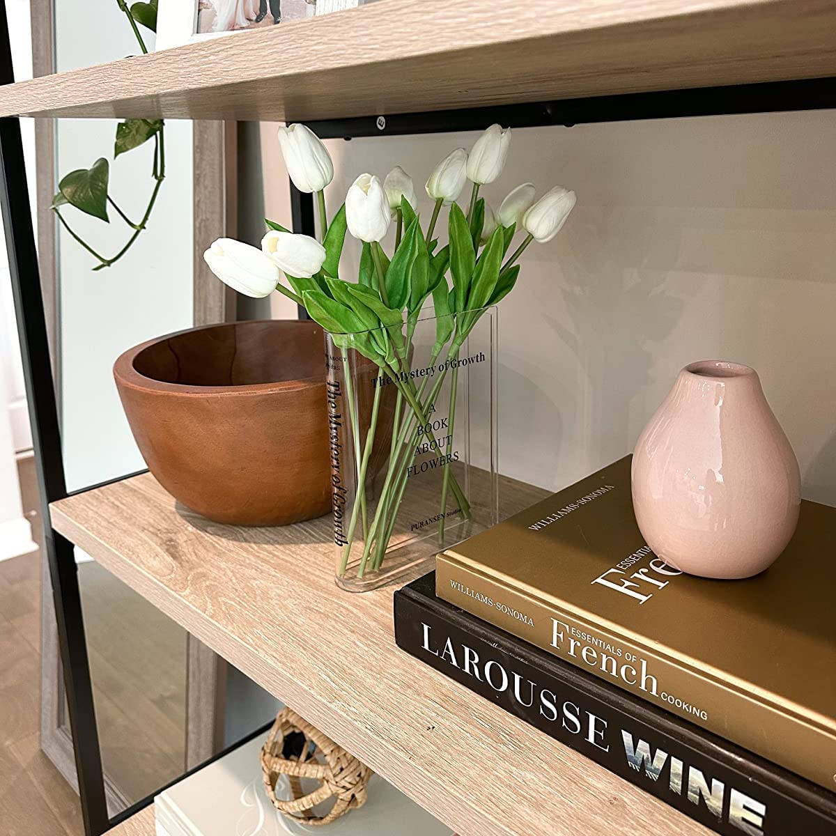 Books about Flowers - Book Vase