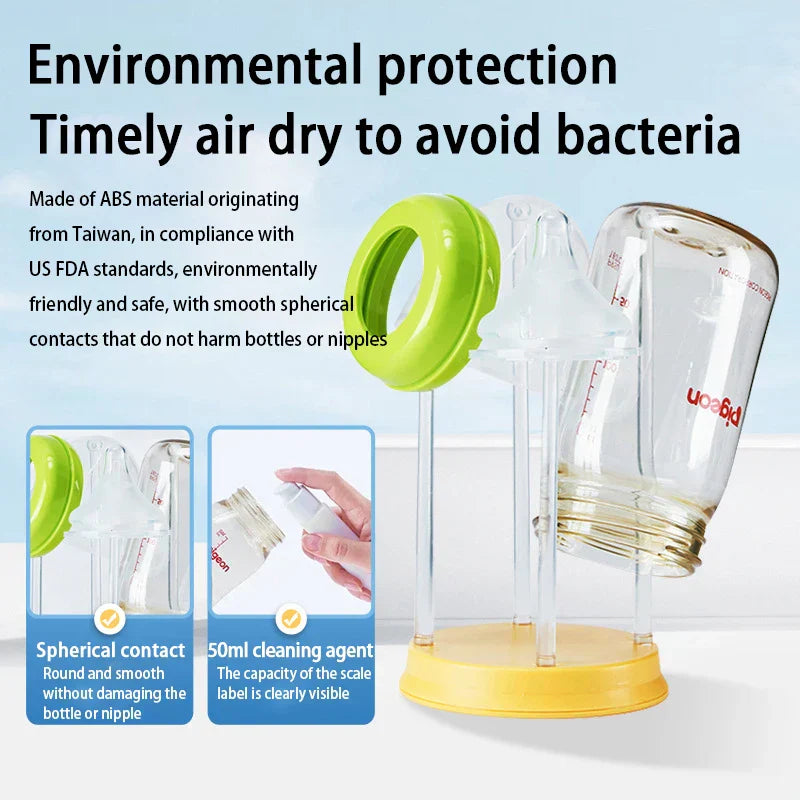 Bottle Cleaning Kit - Handy on the go - Baby bottle brush &amp; cleaner